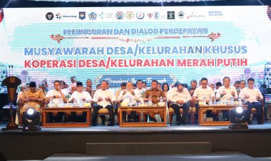 Bupati Purworejo Hadiri Peluncuran Percepatan Musdesus Koperasi Merah Putih 