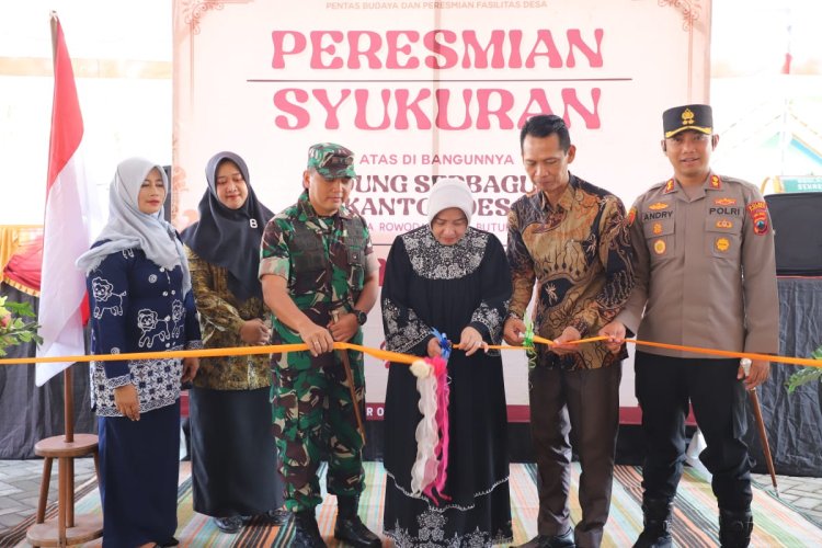 Bupati Resmikan Gedung Serbaguna dan Kantor Desa Rowodadi