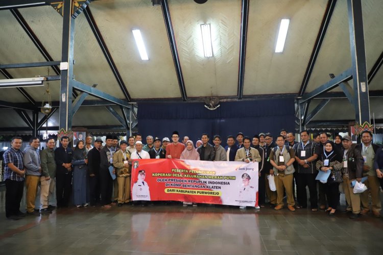 494 Kades/Lurah se-Kabupaten Purworejo Ikuti Launching Kopdes Merah Putih di Klaten 
