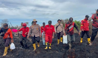 Tim Gabungan Patroli Kejar Lahan Berasap, Pasca 10 Ha Karhutla di Rupat