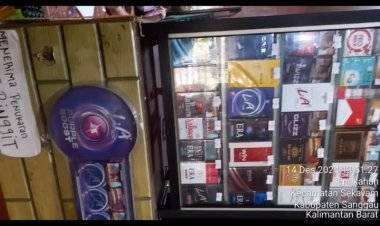 MARAK BEREDAR ROKOK MEREK LUAR TANPA CUKAI DI DAERAH PERBATASAN  ENTIKONG, PETUGAS BEA CUKAI TUTUP MATA