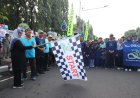 Setelah Memberangkatkan Jalan Sehat BMT Binamas, Bupati Melepas Purworejo Motortouring Volume III 