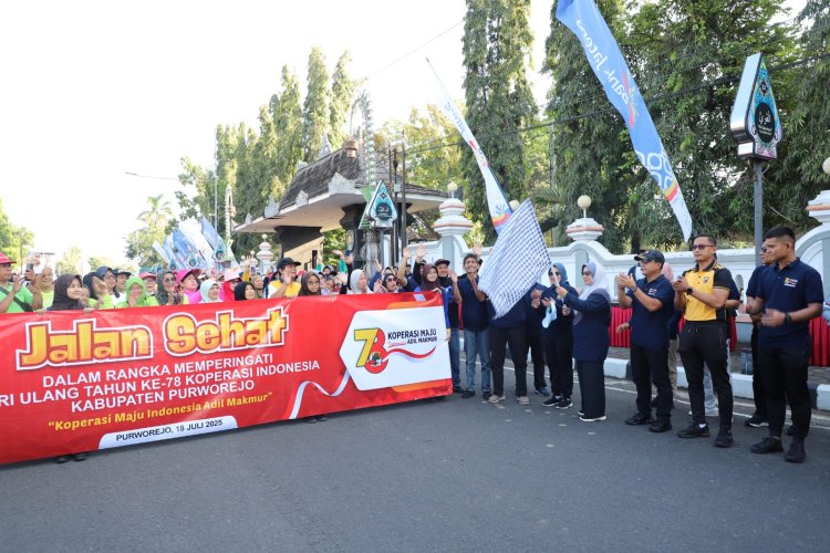 Ribuan Peserta Ikuti Jalan Sehat Peringatan Hari Ulang Tahun Koperasi ke-78