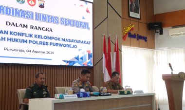 Polres Purworejo Gelar Rakor Lintas Sektoral, Bahas Penanggulangan Konflik Sosial