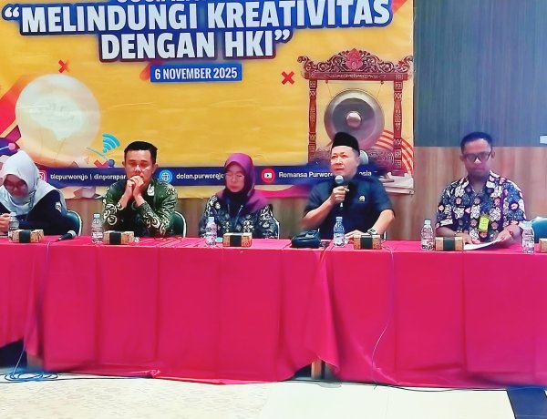 Lindungi Karya dan Inovasi: Dinporapar Purworejo Gelar Sosialisasi HKI bagi Pelaku Ekraf dan UMKM