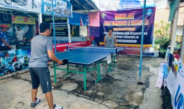 Sinar Bintang Open 5 Tembus 64 Peserta, Jadi Wadah Lahirny Atlet Tenis Meja Muda Purworejo