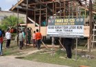 Wujud Kemanunggalan : Satgas TMMD Ke-129 dan Warga Bahu-Membahu Bedah Rumah Ibu Timah