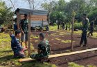 Begeser ke Dusun II Parit Baru, Satgas TMMD Ke-129 Kodim 0313/KPR Mulai Pengerjaan RTLH Bapak Zaini