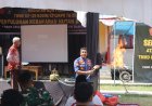 Sasaran Non Fisik, Tim Satgas TMMD Ke 129 Kodim 0313/KPR Berikan Penyuluhan Cegah Kebakaran Sejak Dini Di Desa Pangkalan Terap