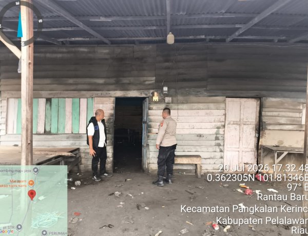 Kapolsek Pangkalan Kerinci Tinjau Langsung Lokasi Dugaan Penimbunan BBM di Jalan Koridor RAPP