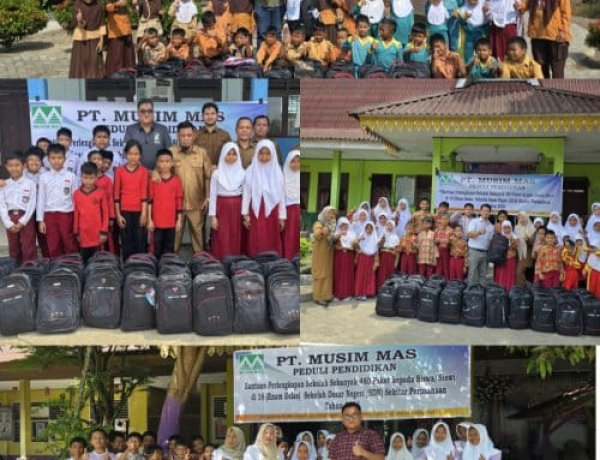 Sebanyak 480 Siswa Terima Paket Perlengkapan Sekolah Gratis, PT Musim Mas Peduli Pendidikan