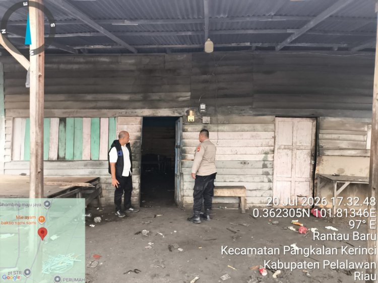 Kapolsek Pangkalan Kerinci Tinjau Langsung Lokasi Dugaan Penimbunan BBM di Jalan Koridor RAPP