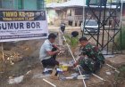 Siap Manfaatkan Air Bersih, Pembangunan Sumur Bor TMMD ke-129 Kodim 0313/KPR di Musholla Alfaizin Rampung 100 Persen
